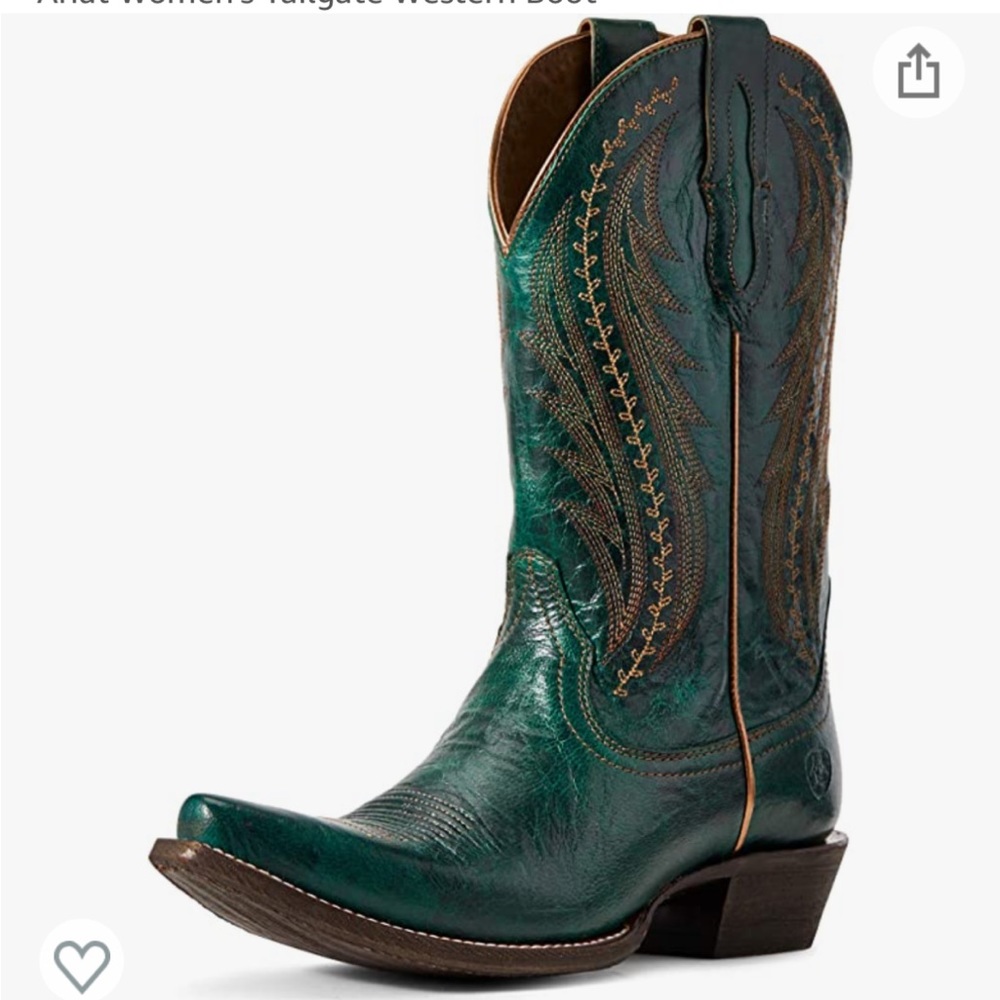 Ariat Green size 10 cowboy boots